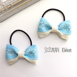 スズラン☆ベビーヘアクリップ　ヘアゴム スズラン☆ベビーヘアクリップヘアゴム