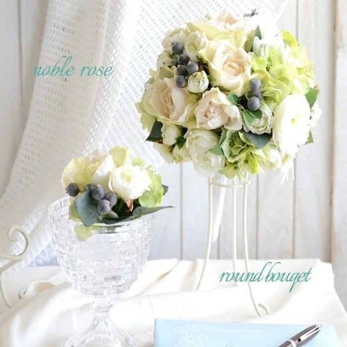 ブーケ 手作りキット ウェディング ウェディングブーケ キット 造花 ラウンドブーケ  造花 スタンド付き 結婚式