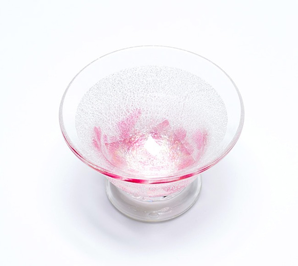 ネット限定お買い得商品 - ショップチャンネル ピンク グラスと明治ガラス盃 グラス・カップ・酒器