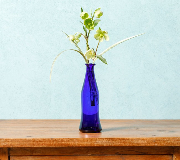 長崎徳利（肥前びーどろ・宙吹きガラス・花瓶・徳利） 一輪挿し・花瓶