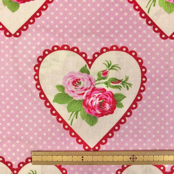 USAコットン　FREE SPIRIT　Valentine Rose　Dottie Valentine 3枚目の画像