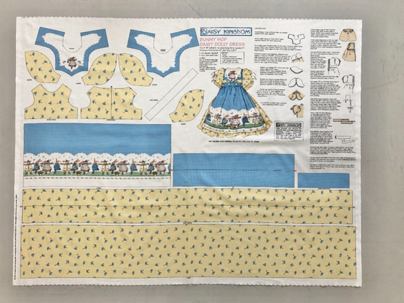 USAコットン　パネル生地　BUNNY HOP DAISY DRESS PANEL 3枚目の画像