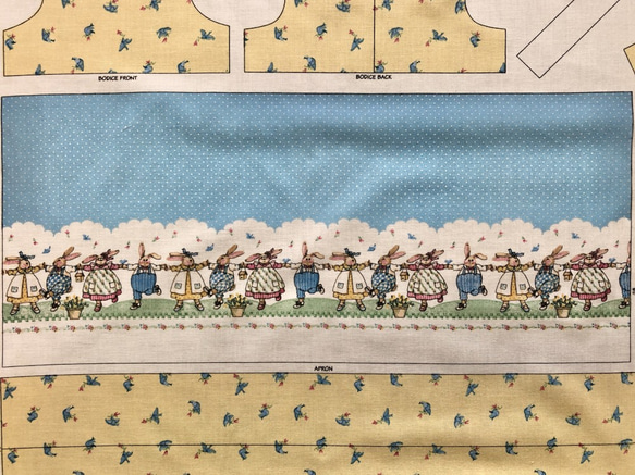 USAコットン　パネル生地　BUNNY HOP DAISY DRESS PANEL 5枚目の画像