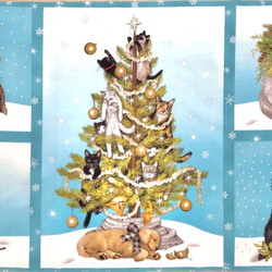 USAコットン　クリスマスパネル生地　ROBERT KAUFMAN　HOLLY JOLLY CHRISTMAS 2枚目の画像