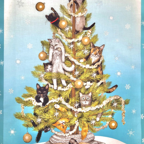 USAコットン クリスマスパネル生地 ROBERT KAUFMAN HOLLY JOLLY