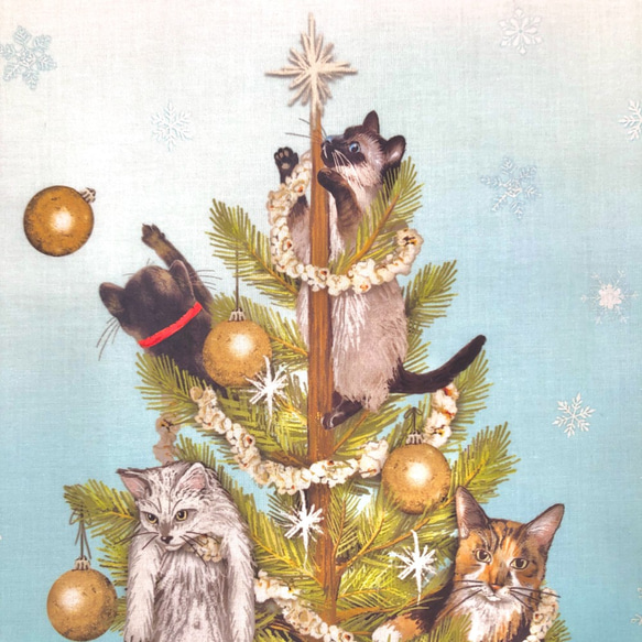 USAコットン　クリスマスパネル生地　ROBERT KAUFMAN　HOLLY JOLLY CHRISTMAS 4枚目の画像