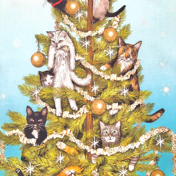 USAコットン　クリスマスパネル生地　ROBERT KAUFMAN　HOLLY JOLLY CHRISTMAS 5枚目の画像