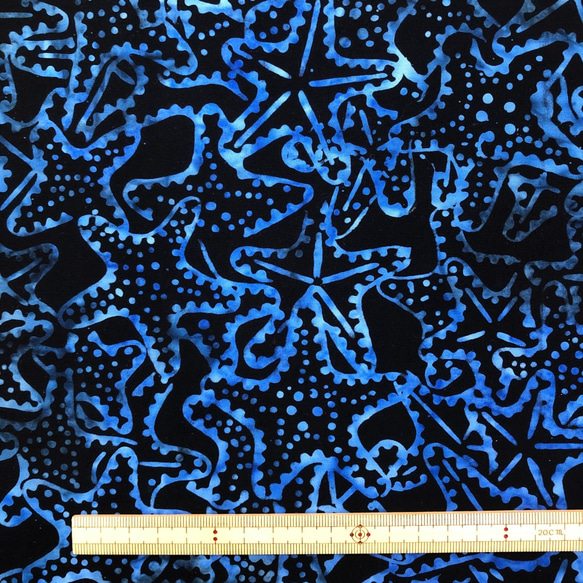 USAコットン　michael miller　マイケルミラー　バティック生地　STARFISH BATIK 4枚目の画像