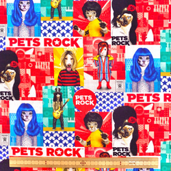 【再販】USAコットン　michael miller　マイケルミラー　PETS ROCK 6枚目の画像