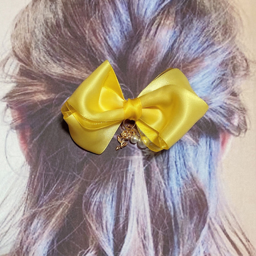 オーガンジーリボンヘアゴム 美女と野獣