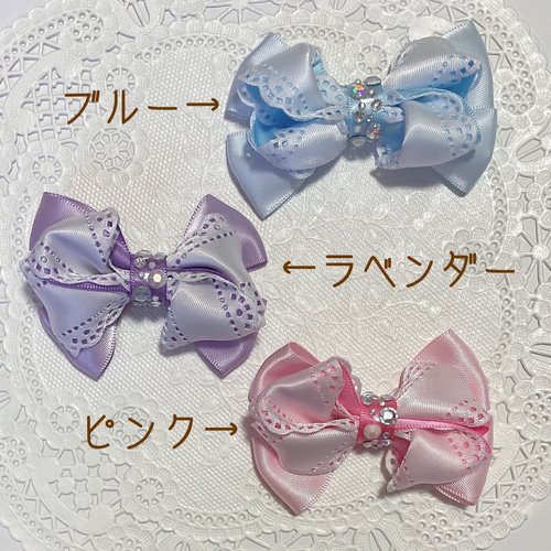 【NEWラベンダー＆ピンク】ナチュラルリボン♡ヘアゴム NEWラベンダー＆ピンク】ナチュラルリボン♡ヘアゴム NEWラベンダー