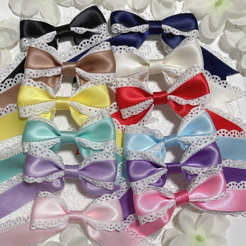 再販♡2個セット♪繰り返し使える！サテンレースリボンの キッズ  