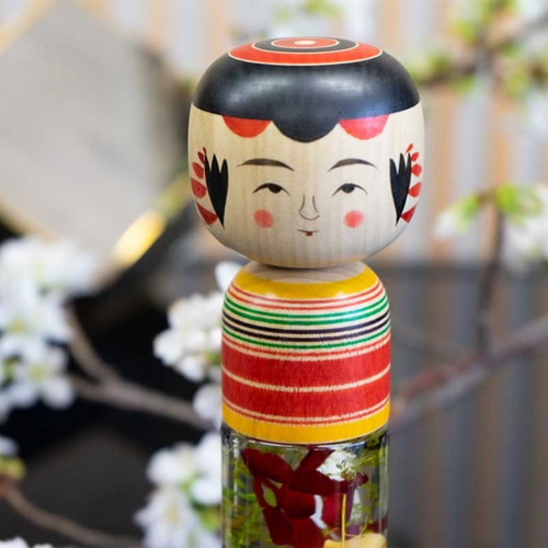 こけし×ハーバリウム】福島県伝統工芸品 いわきのこけしとハー こけし×ハーバリウム】福島県伝統工芸品 いわきのこけしとハー