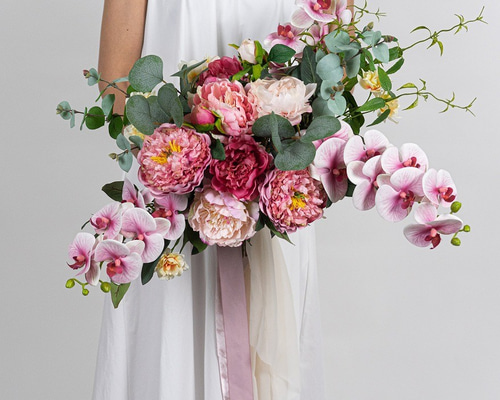 海外風ミックスカラーの笑顔が輝くブーケ ウエディングブーケ 前撮り