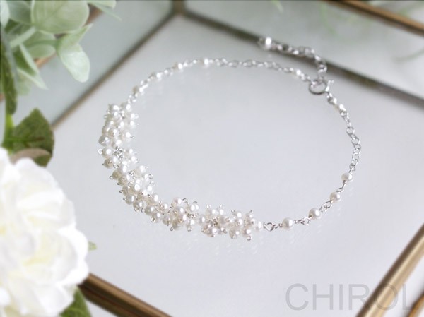 淡水パール＊フリンジ ブレスレット/ SV925