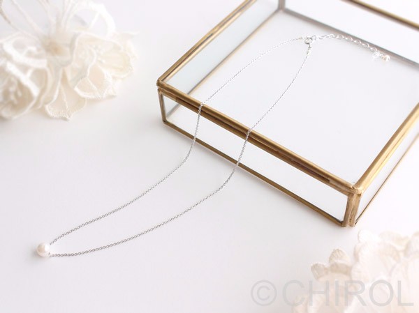 【再販】アコヤパール ポイント ネックレス/ SV925 8,190円