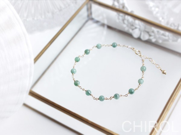 エメラルド ブレスレット/ 14kgf