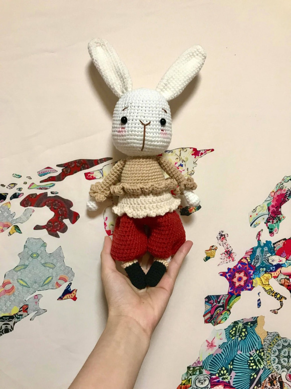 編みぐるみ19体セット　くま　うさぎ　あみぐるみ あみぐるみ❤️うさぎちゃんの編み方☺︎編み図🐰くまちゃんの応用編
