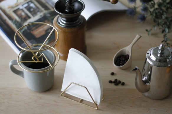 coffee filter holder【金メッキ】 5枚目の画像