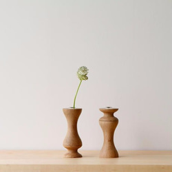 flower vase S - oak 2枚目の画像