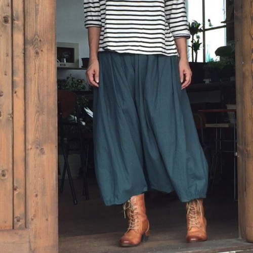 新品 sandlessmoon リネン風フリルスカート