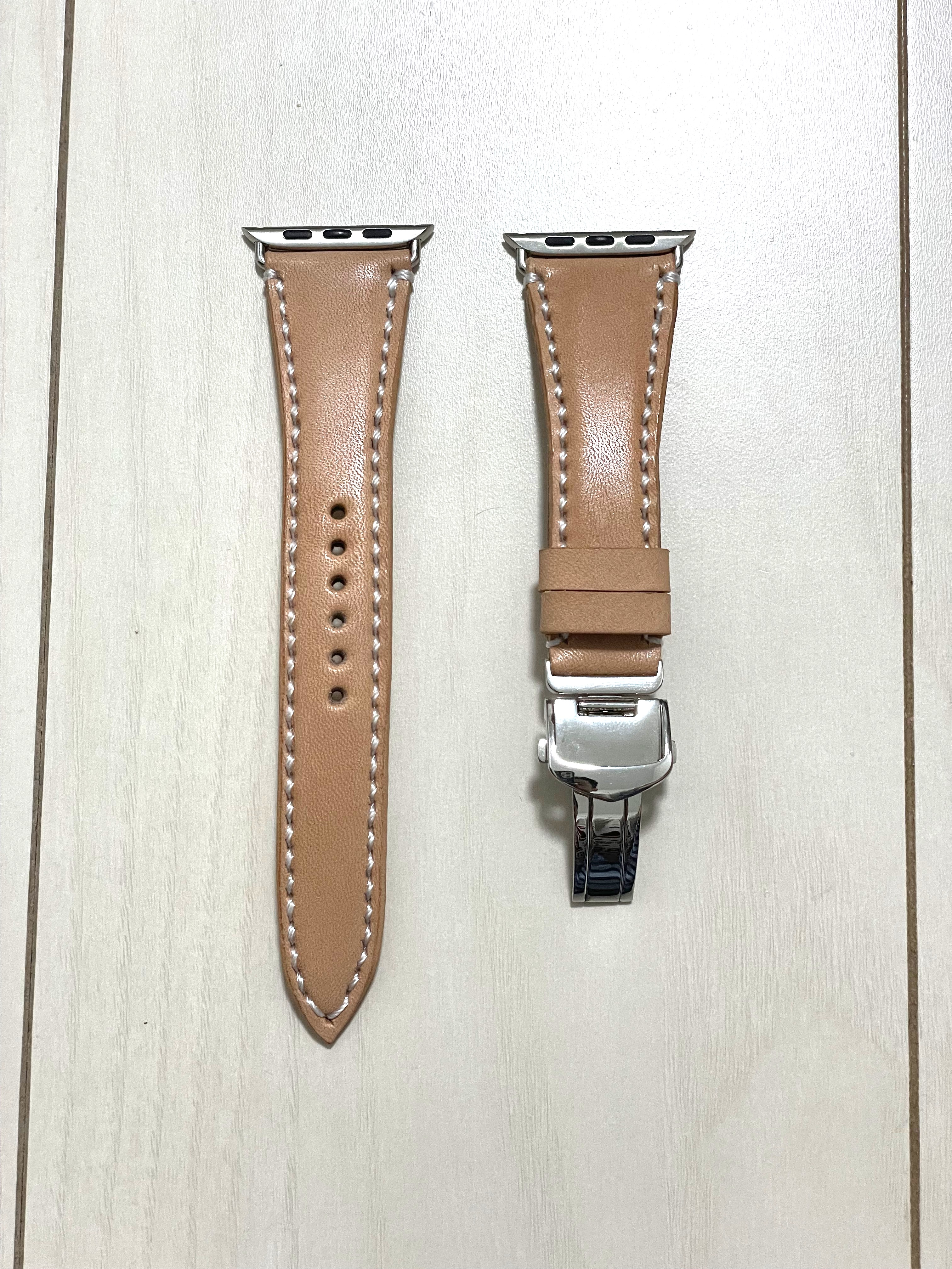 ☆新作☆ 44mm 　栃木サドルレザー　栃木レザー　Apple Watch 革ベルト　本革　天然皮革　可愛い