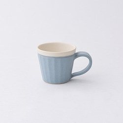 【晋六窯】PELICAN TEA CUP／BLUE（青）可愛い陶器のカップ 1枚目の画像