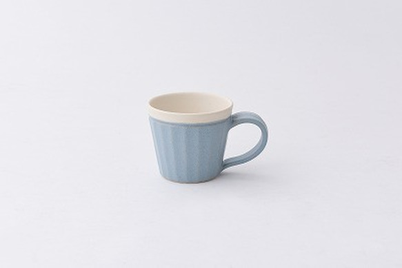 【晋六窯】PELICAN TEA CUP／BLUE（青）可愛い陶器のカップ 1枚目の画像