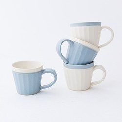 【晋六窯】PELICAN TEA CUP／WHITE（白）可愛い陶器のカップ 2枚目の画像