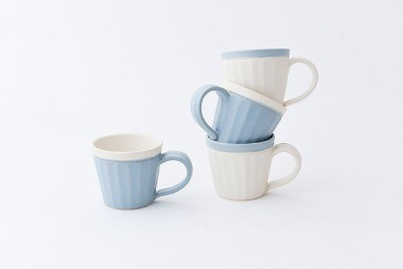 【晋六窯】PELICAN TEA CUP／WHITE（白）可愛い陶器のカップ 2枚目の画像