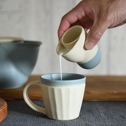 【晋六窯】PELICAN TEA CUP／WHITE（白）可愛い陶器のカップ 6枚目の画像
