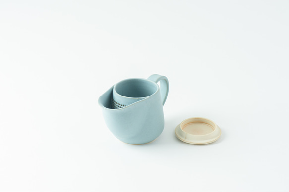 PELICAN TEA POT／BLUE（蓋は白）ペリカン急須の新しい形 4枚目の画像