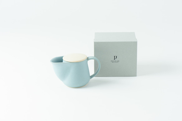 PELICAN TEA POT／BLUE（蓋は白）ペリカン急須の新しい形 5枚目の画像