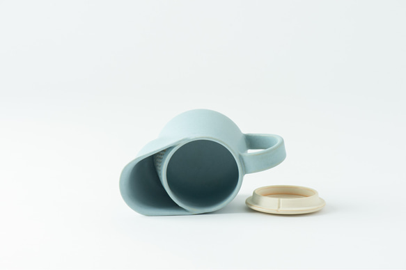 PELICAN TEA POT／BLUE（蓋は白）ペリカン急須の新しい形 8枚目の画像