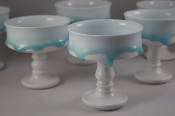 雫デザートカップ 1個 西隆行 受注生産 ワイングラス nishi takayuki