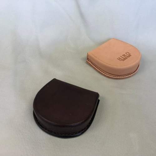 馬蹄型コインケース ウェットフォーミング仕様 革絞り【受注生産