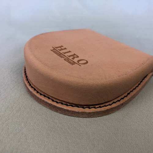 馬蹄型コインケース ウェットフォーミング仕様 革絞り【受注生産