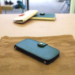 智能手機的皮套表Nume牛皮革磨砂皮規格訂單生產 第1張的照片