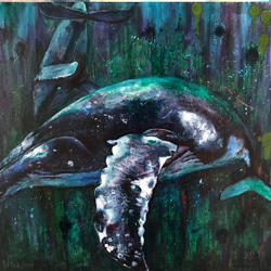 クジラ（鯨） 絵画 のおすすめ人気通販｜Creema(クリーマ) 国内最大の