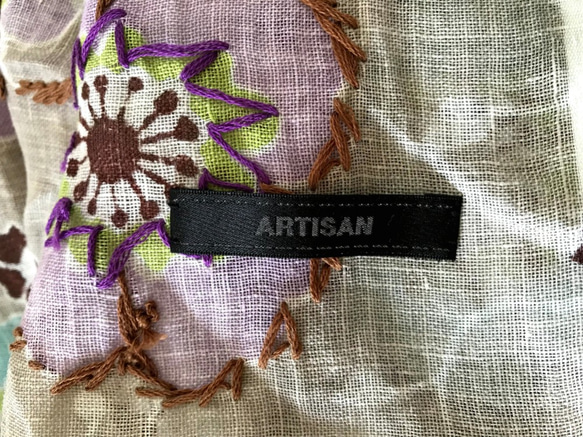 フラワーポーチ・ホワイト【ARTISAN】 6枚目の画像