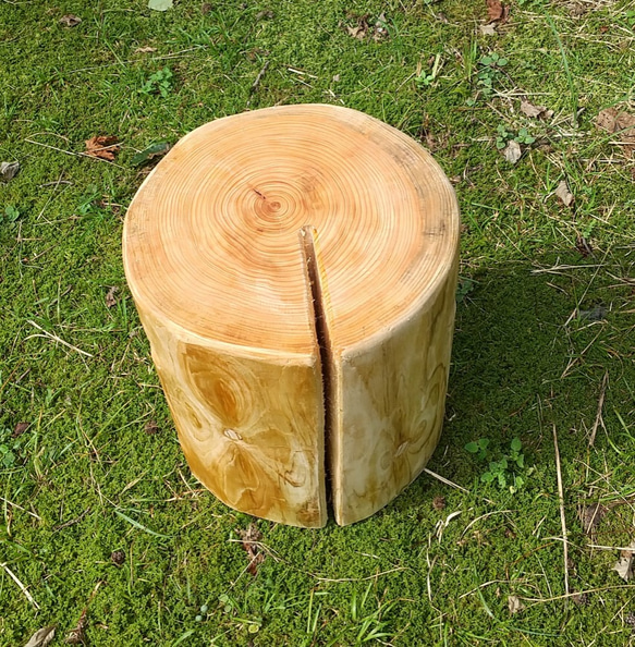 天然ヒノキ丸太椅子 天然ヒノキ丸太椅子 【公式通販】