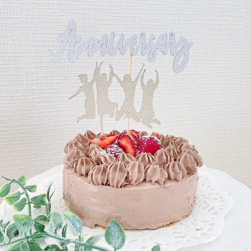 ケーキトッパー（グリッター）/【オリジナルオーダー】〈ペア 