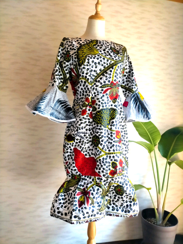 まるたけ様アフリカンワンピース