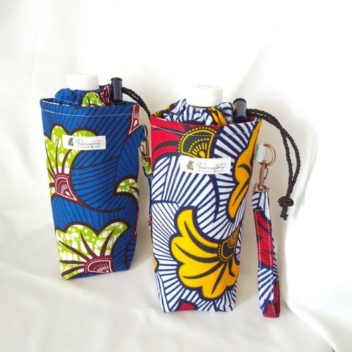 アフリカ布 ペットボトルカバー 大人柄ブーケ その他ケース しまうま
