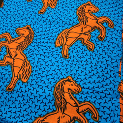 非洲布藍閃耀馬肩背 第9張的照片