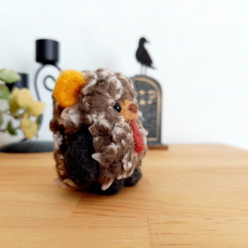 ぐろくまさん 羊毛フェルト mokochico ﾓｺﾁｺ 通販 10597449｜Creema