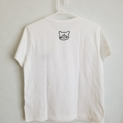 【売りつくし値下げ】ぶさかわならんちゅうちゃん羊毛刺繍TシャツレディースMサイズ 3枚目の画像