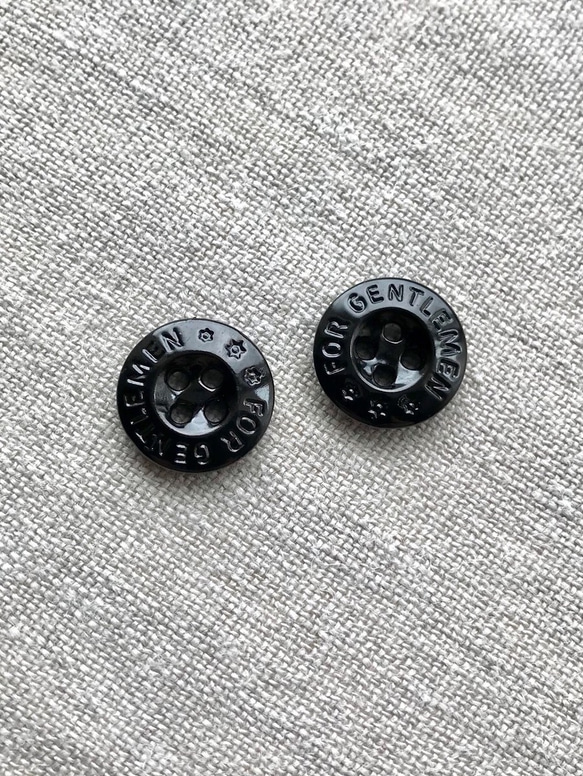 イギリス ヴィンテージ ボタン FOR GENTLEMEN 15mm 2個セット [B41
