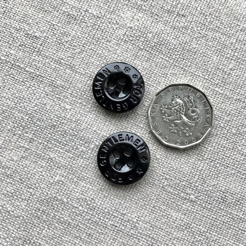 イギリス ヴィンテージ ボタン FOR GENTLEMEN 15mm 2個セット [B41