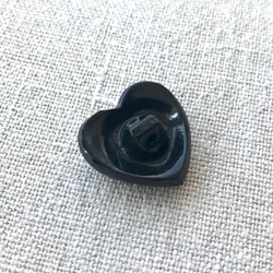 チェコ　ヴィンテージ　ガラスボタン　ブラック　21mm 1個 [B110] 2枚目の画像
